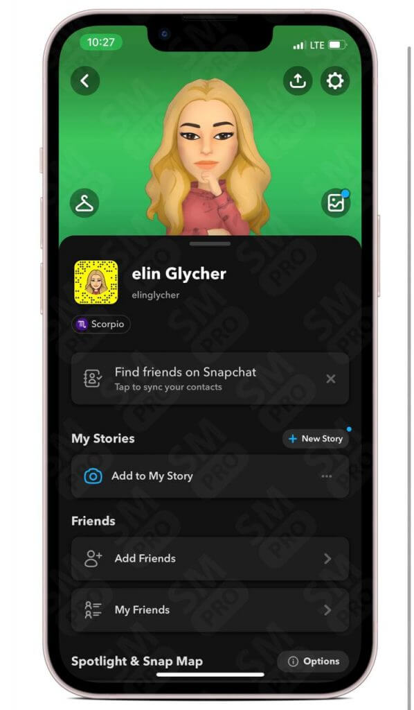 How to get dark mode on Snapchat without app appearance?