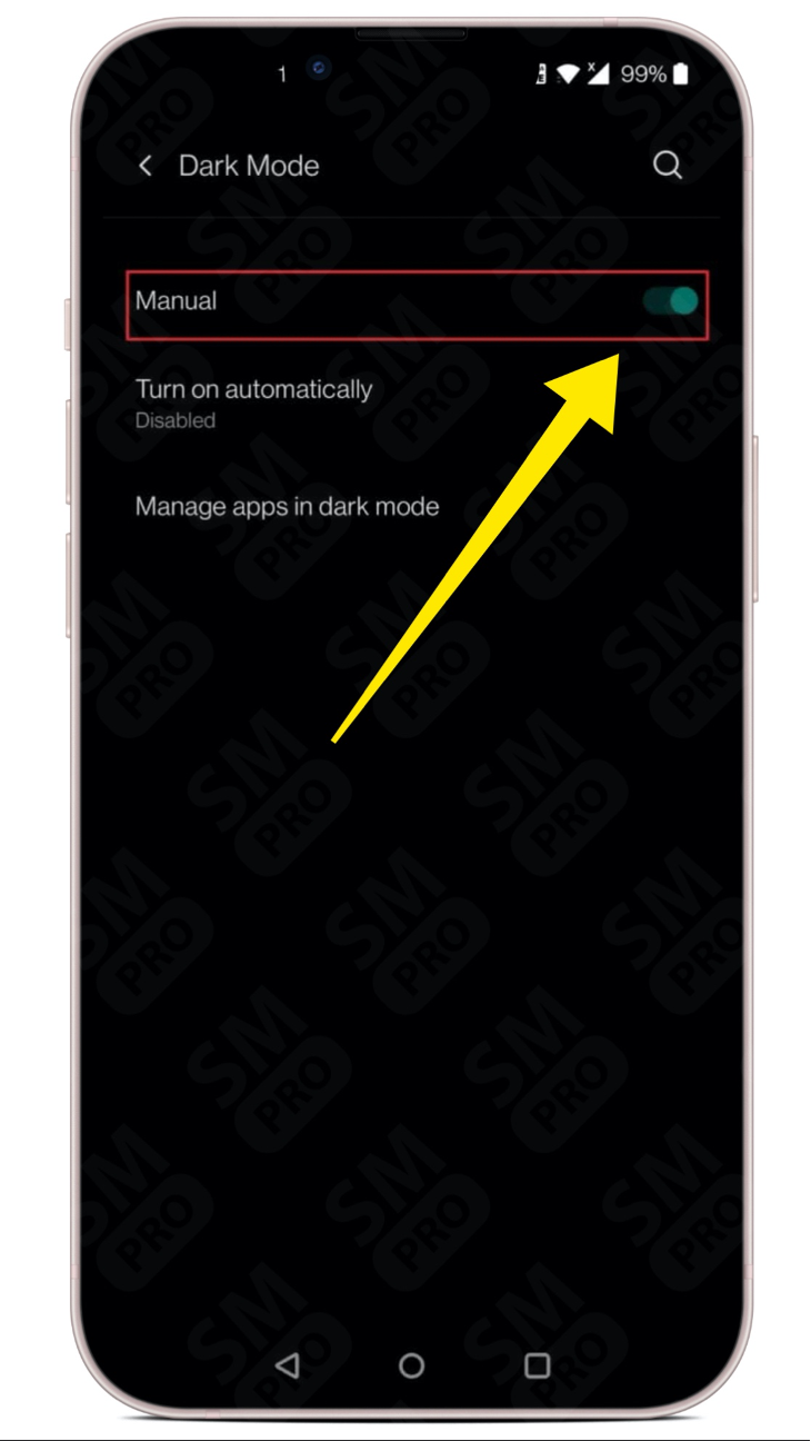 How to get dark mode on Snapchat without app appearance?