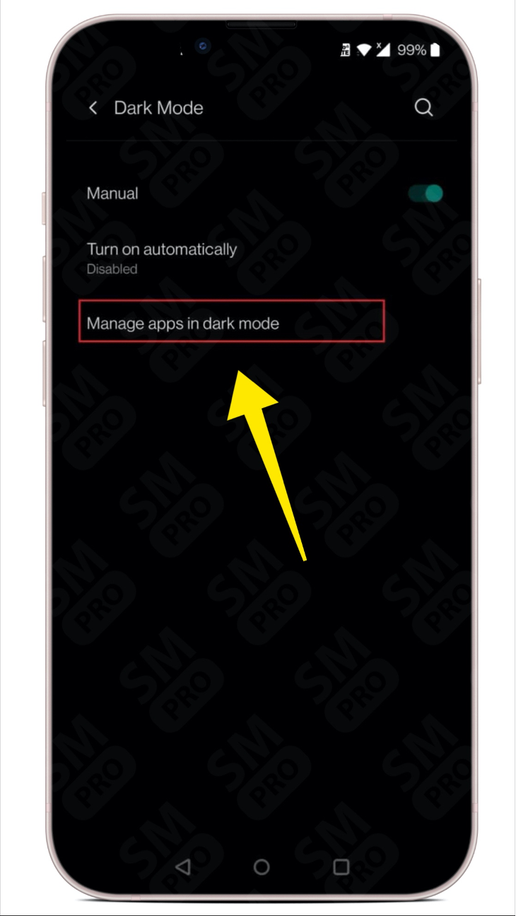 How to get dark mode on Snapchat without app appearance?