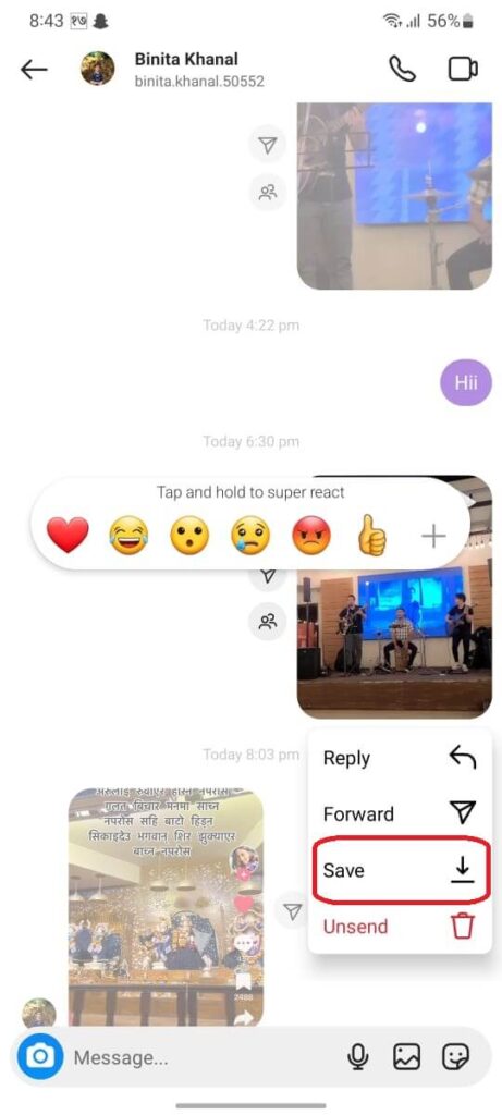 How To Save A Video From Instagram Direct Message