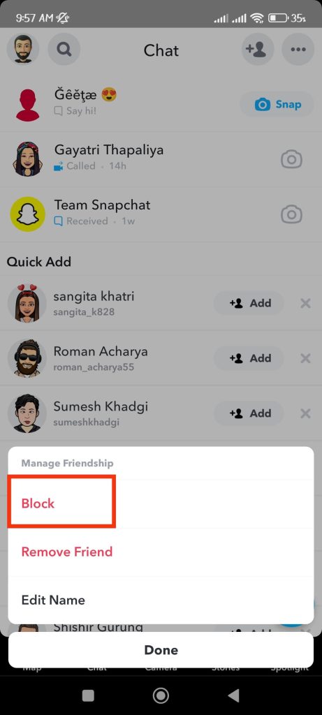 How To Block Someone On Snapchat 2023